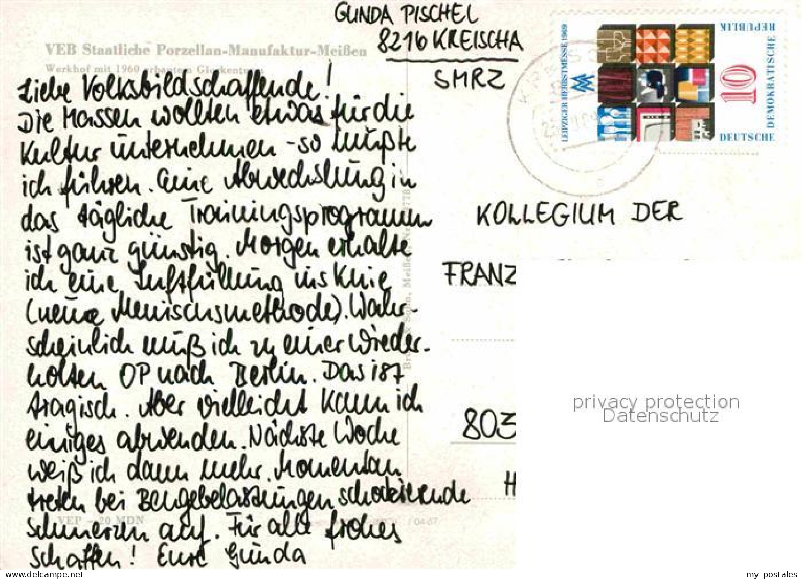 72630424 Meissen Elbe Sachsen Porzellan-Manufaktur Werkhof Mit Glockenturm Meiss - Meissen