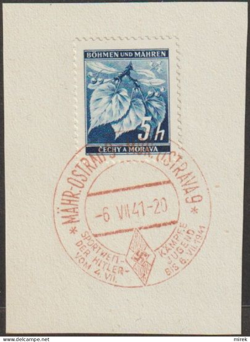 125/ Commemorative Stamp PR 55, Date 6.7.41 - Lettres & Documents