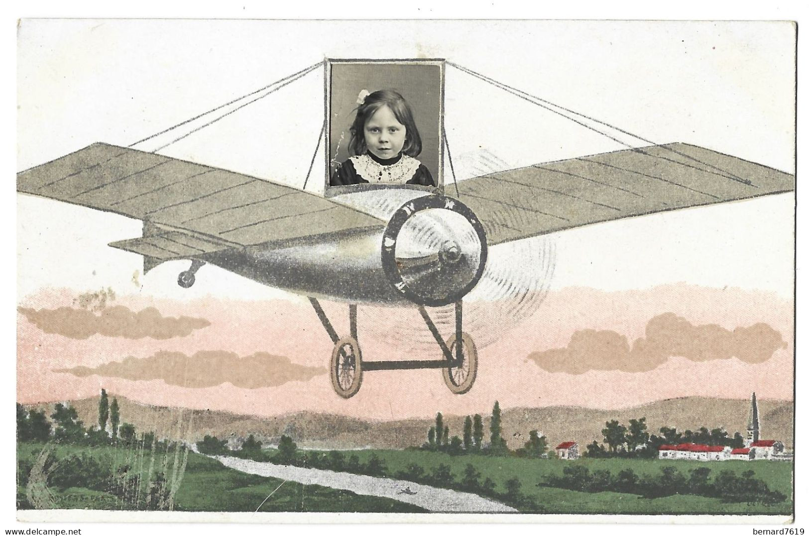 Aviation -   Avec Montage Photo Enfant - Aviateurs