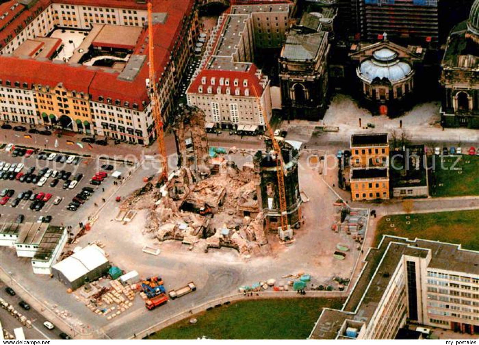 72630364 Dresden Fliegeraufnahme Frauenkirche Ruine Blasewitz - Dresden