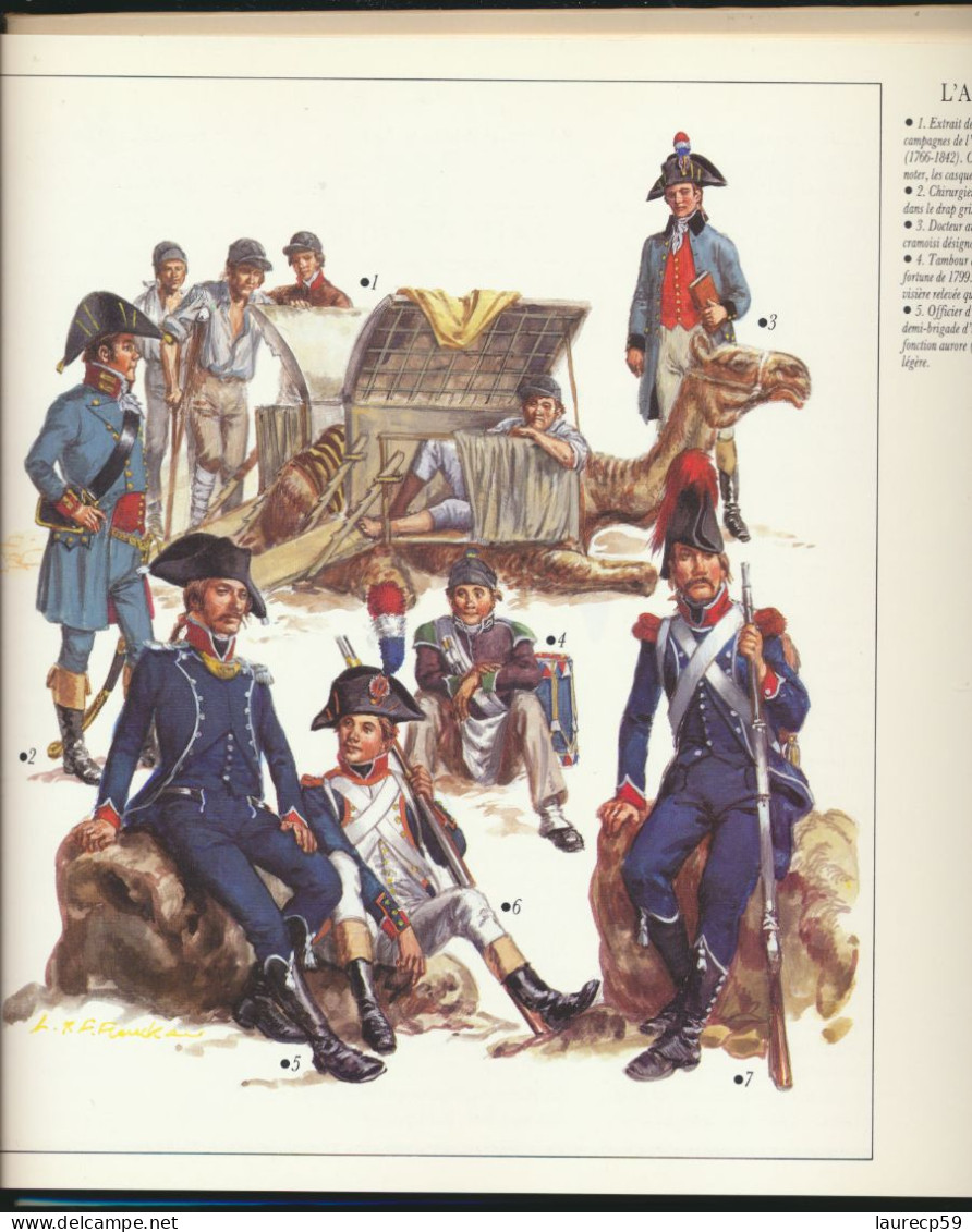 livre  - uniformes et armes - les soldats de la Révolution Française - Auteurs L.et Fred FUNCKEN - édition CASTERMAN