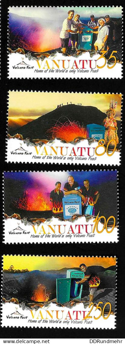 2005 Vulcano Post Office  Michel VU 1238 - 1241 Stamp Number VU 869 - 872 Yvert Et Tellier VU 1210 - 1213 Xx MNH - Vanuatu (1980-...)