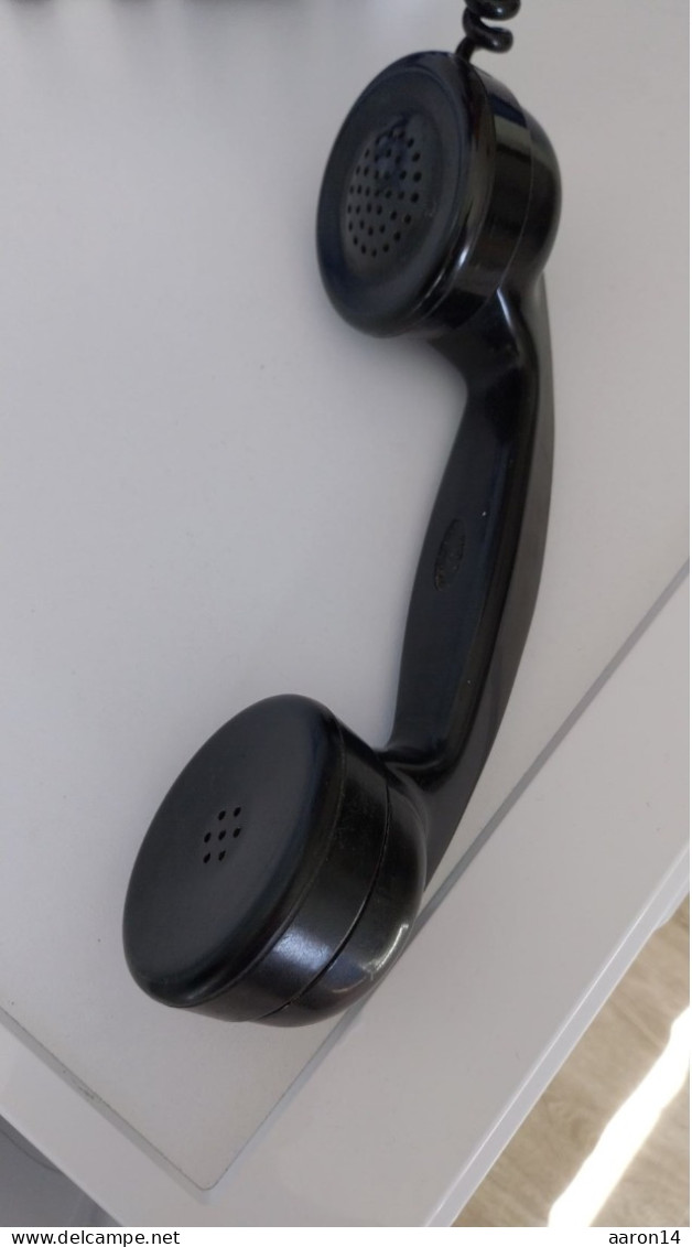 Ancien Téléphone Bakélite Noir Année 50 - Téléphonie