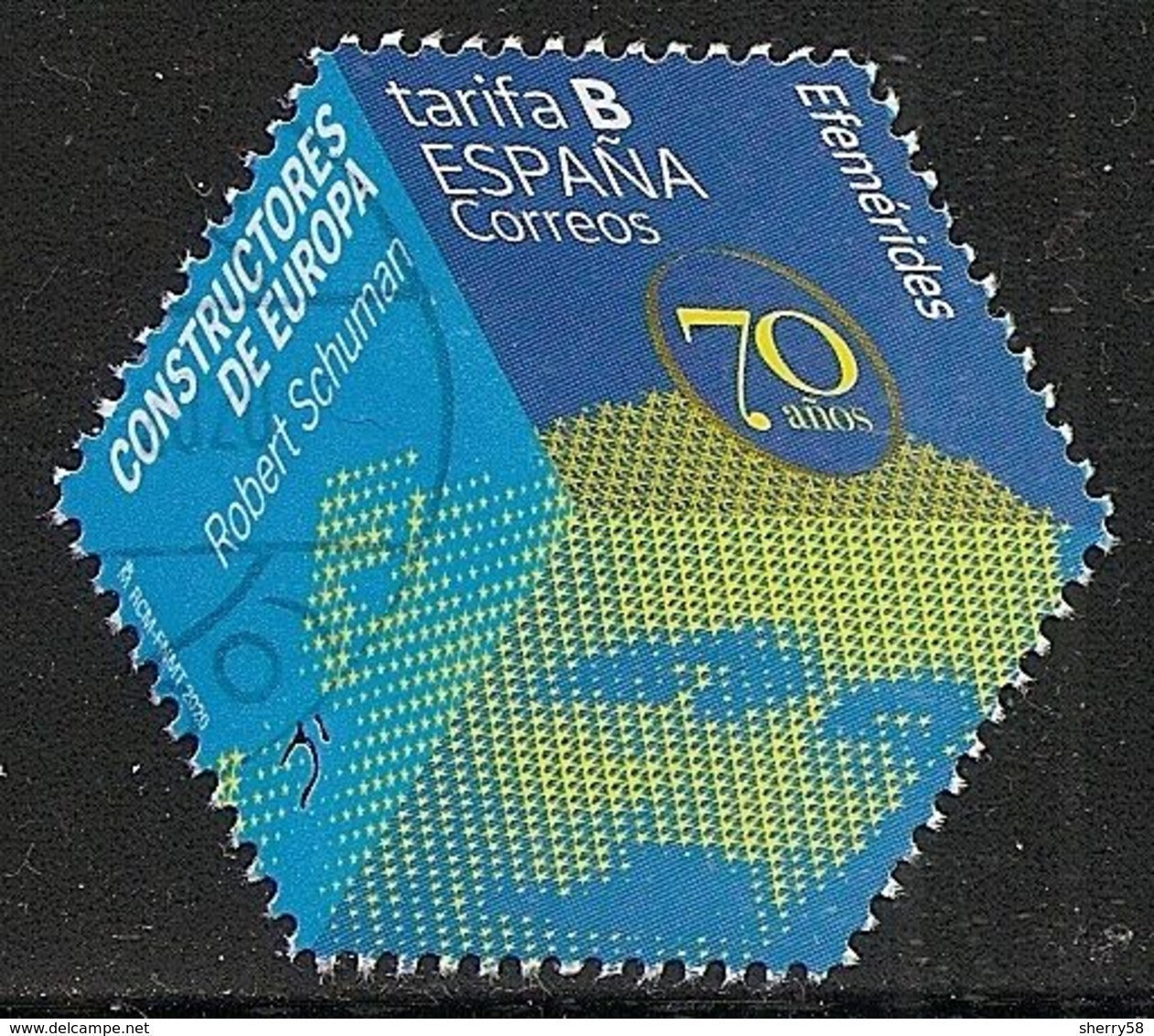 2020-ED. 5408 -Efemérides. Constructores De Europa. Robert Schuman- USADO - Used Stamps