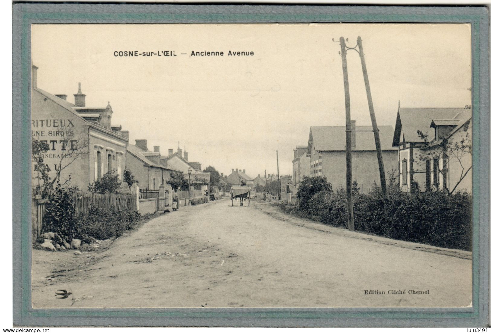 CPA (03) COSNE-sur-l'OEIL - Aspect De L'ancienne Avenue En 1910 - Sonstige & Ohne Zuordnung