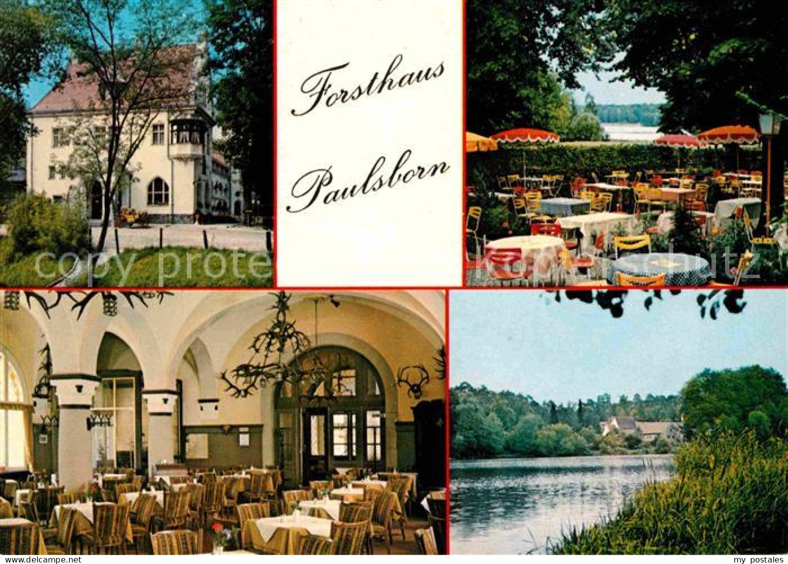 72629439 Berlin Hotel Restaurant Forsthaus Paulsborn Terrasse Gastraum Berlin - Sonstige & Ohne Zuordnung