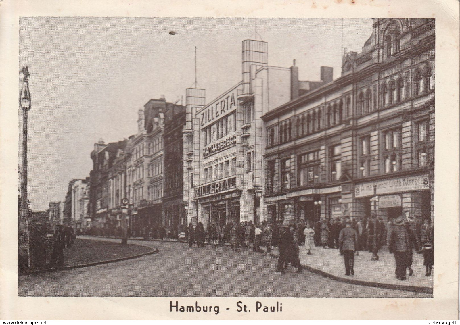 Hamburg-St.Pauli  Gesch. 1910  Zillertal - Mitte