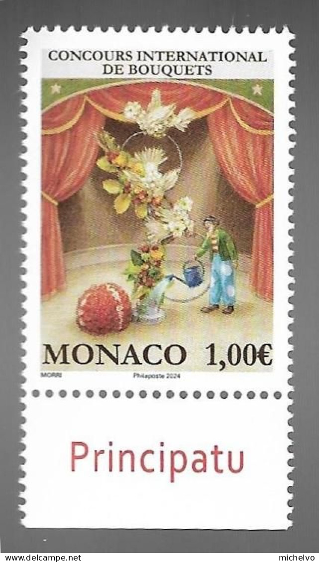 Monaco 2024 - Concours International De Bouquets ** - Unused Stamps