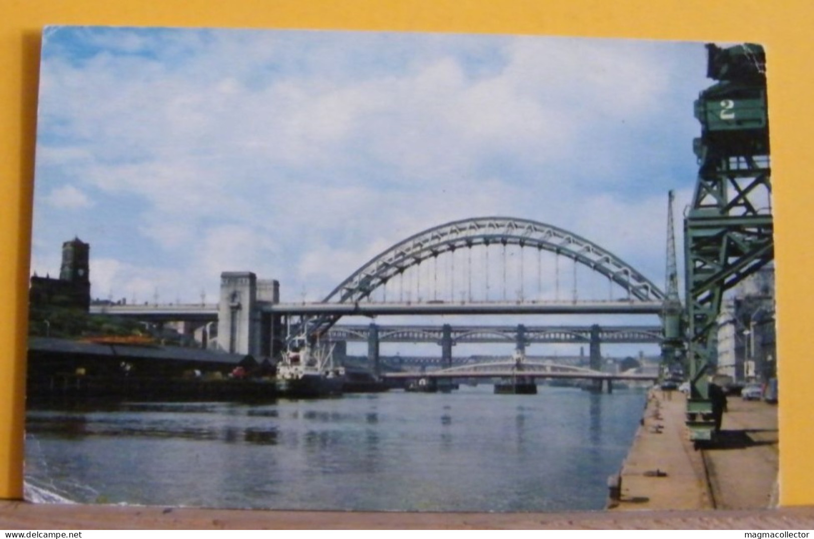 (NEW2) NEWCASTLE UPON TYNE - THE RIVER TYNE AND THREE BRIDGES  - VIAGGIATA 1960 - Newcastle-upon-Tyne