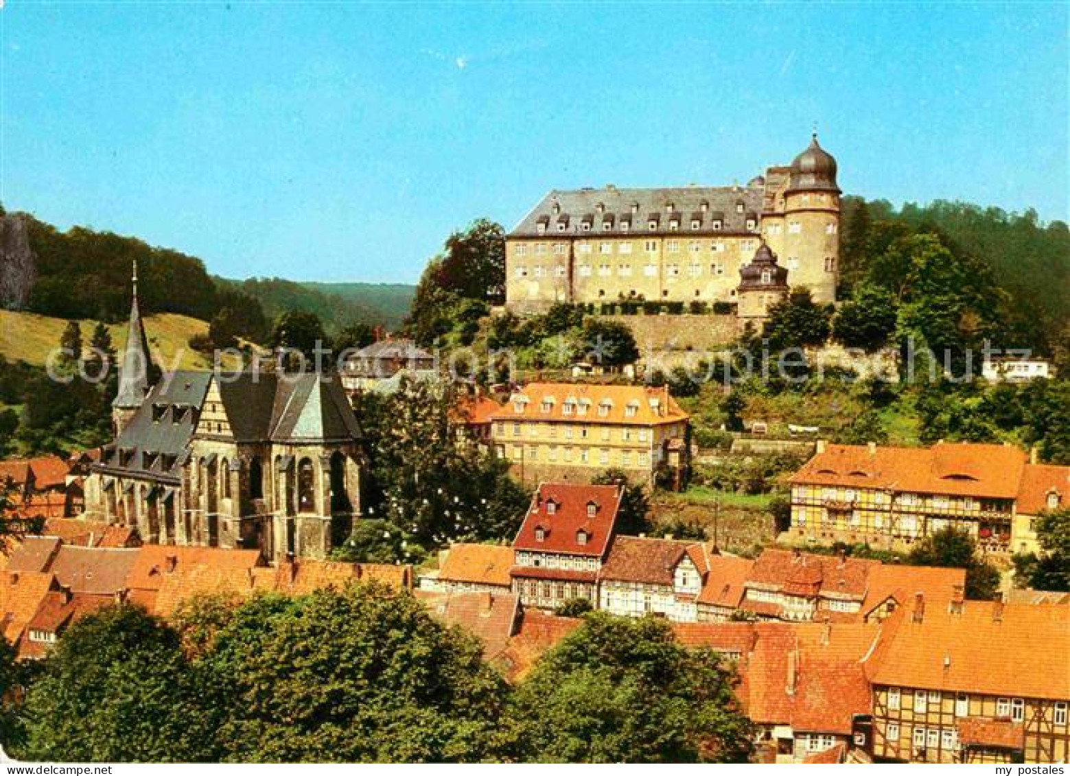 72629329 Stolberg Harz Schloss FDGB Erholungsheim Comenius Kirche Stolberg Harz - Stolberg (Harz)