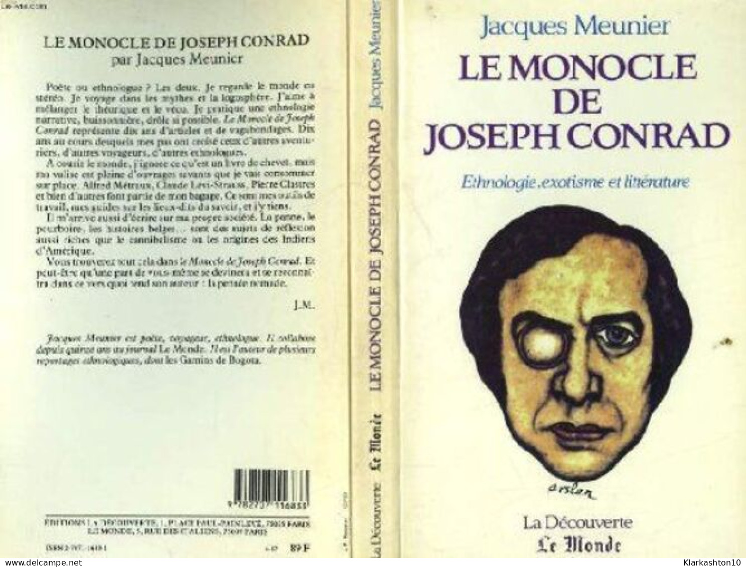 Monocle De Joseph Conra 012497 (Divers Litterat) - Other & Unclassified