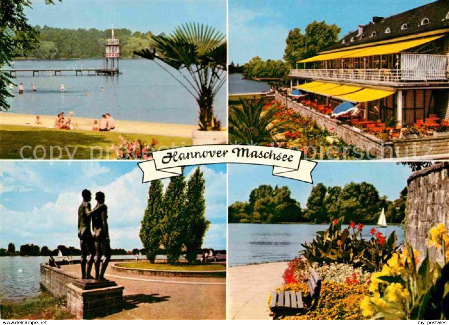 72629299 Hannover Maschsee Hotel Terrasse Skulptur Hannover - Hannover