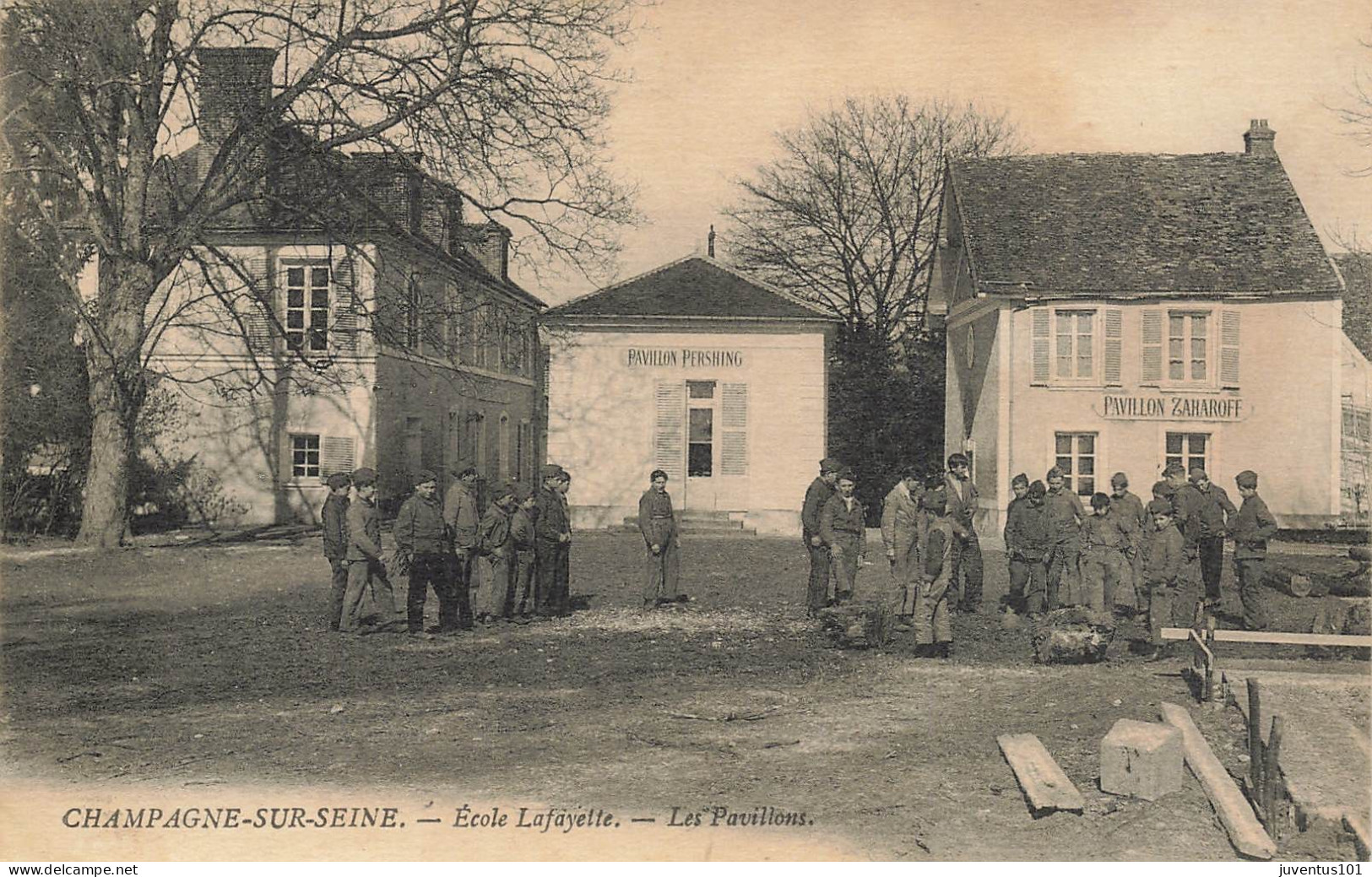 CPA Champagne Sur Seine-Ecole Lafayette-Les Pavillons    L2924 - Champagne Sur Seine