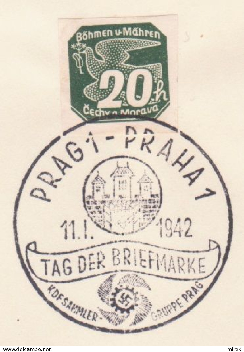 045/ Commemorative Stamp PR 81, Date 11.1.42 - Briefe U. Dokumente