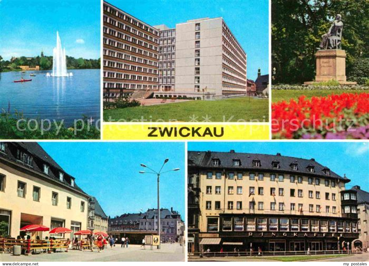 72629253 Zwickau Sachsen Schwanenteich Ingenieurhochschule Robert Schumann Denkm - Zwickau