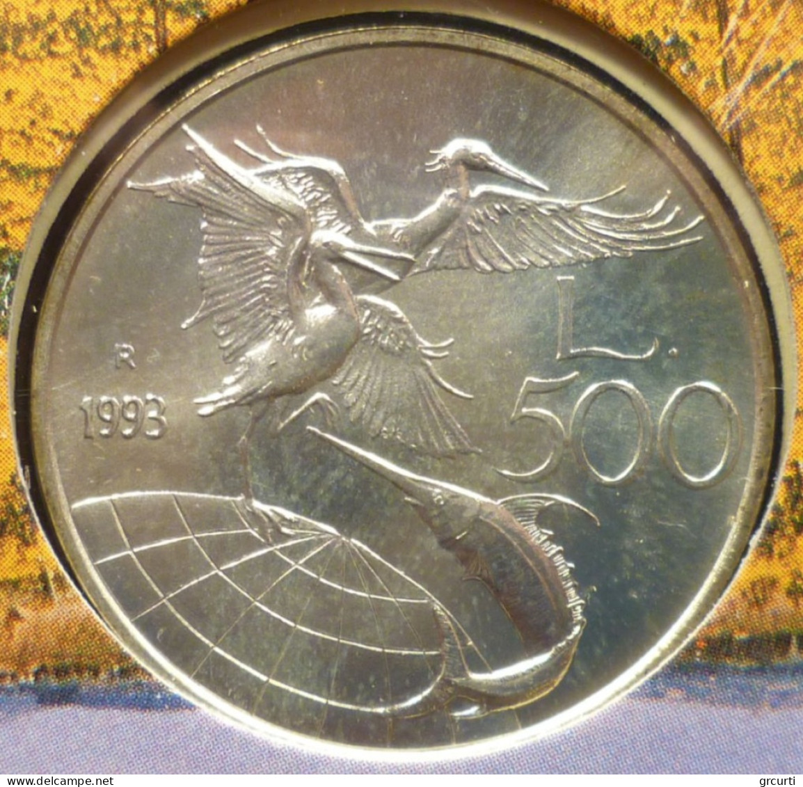 Italia - 500 Lire 1993 - Flora E Fauna - 3° Emissione - Gig# 456 - KM# 157 - 500 Lire