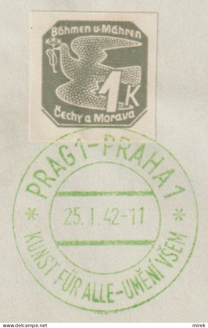046/ Commemorative Stamp PR 82, Date 25.1.42 - Briefe U. Dokumente