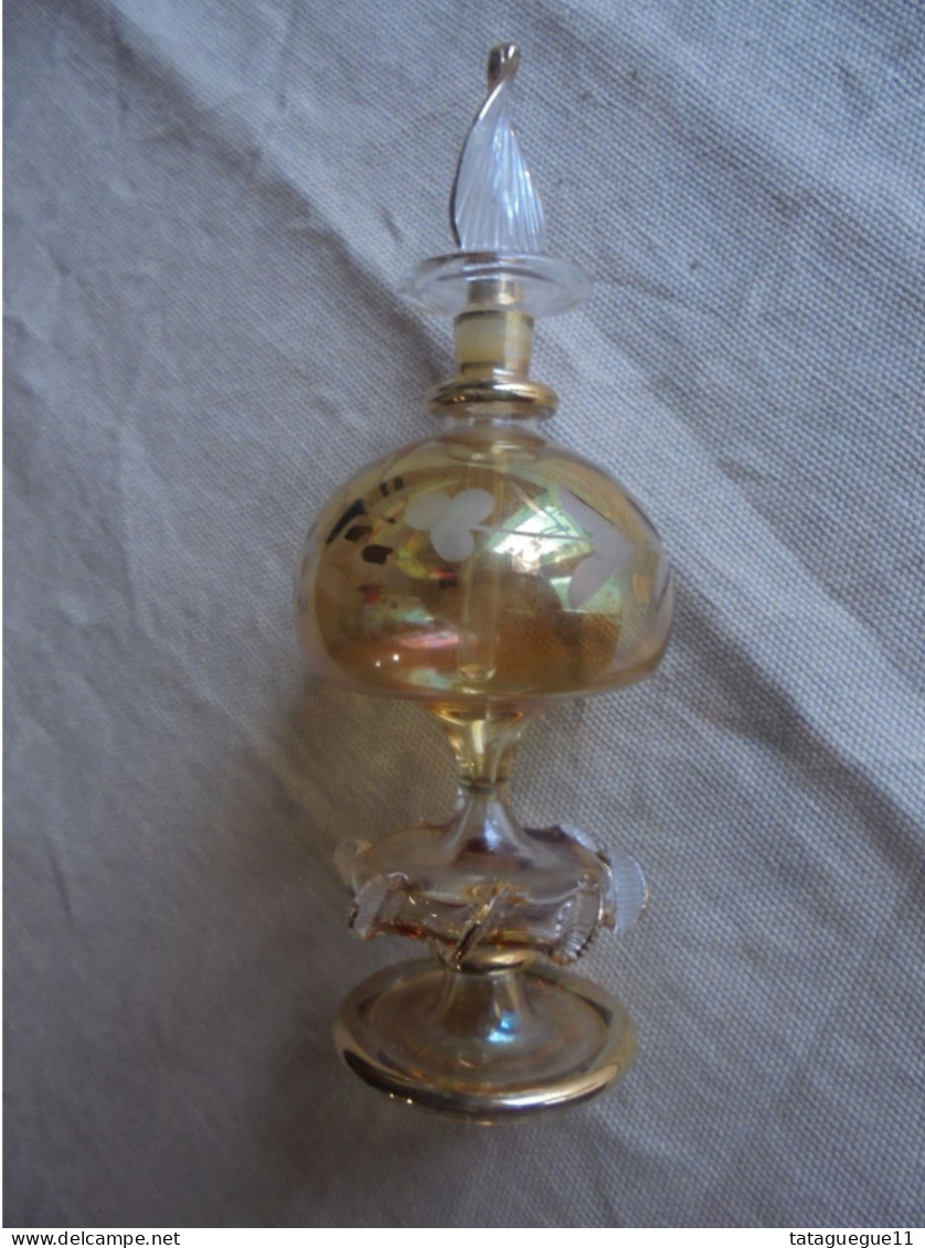 Ancien - Fiole à Parfum En Verre Soufflé - Glas & Kristall