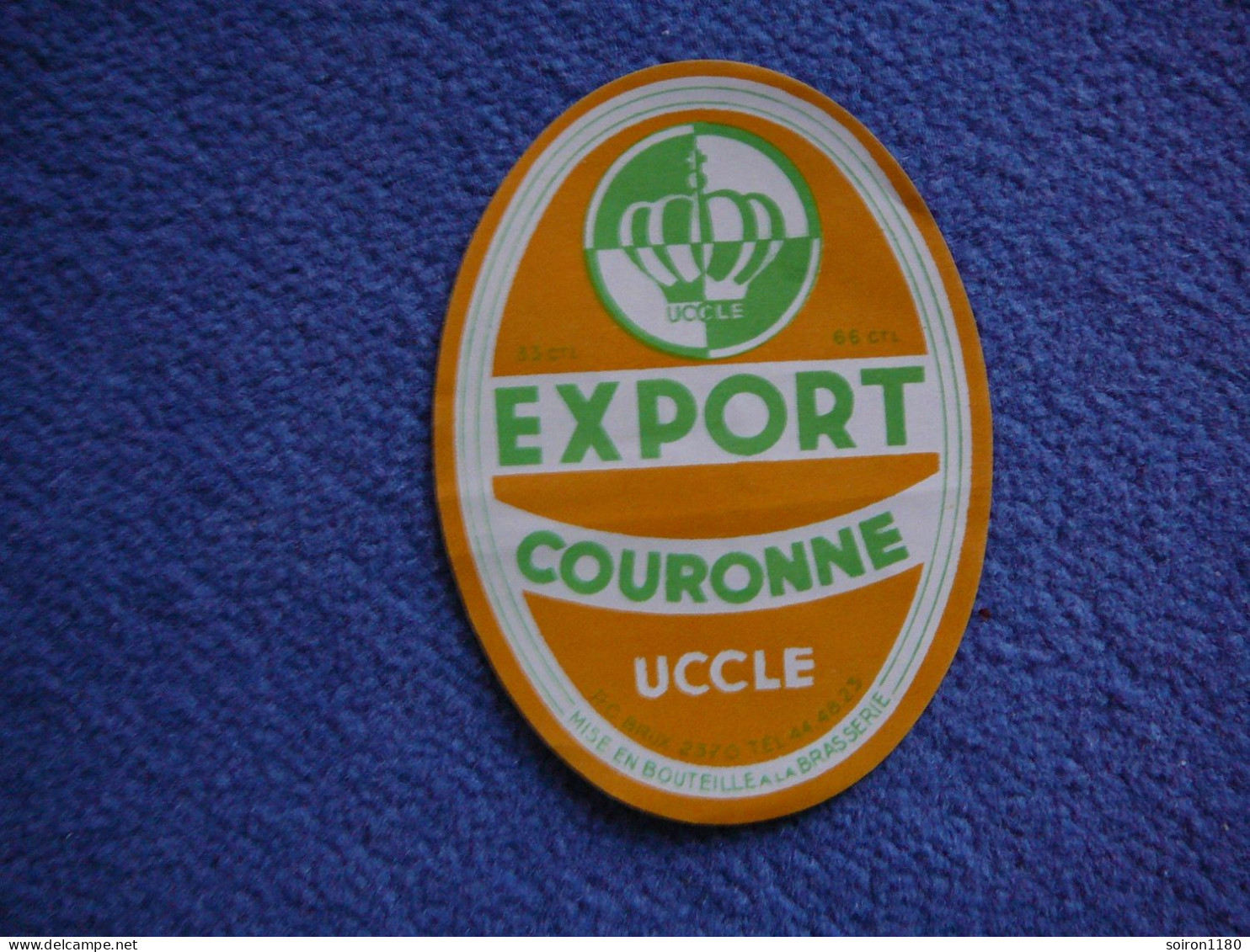 étiquette Ancienne De Bièrre Jamais Collée Uccle - Bière