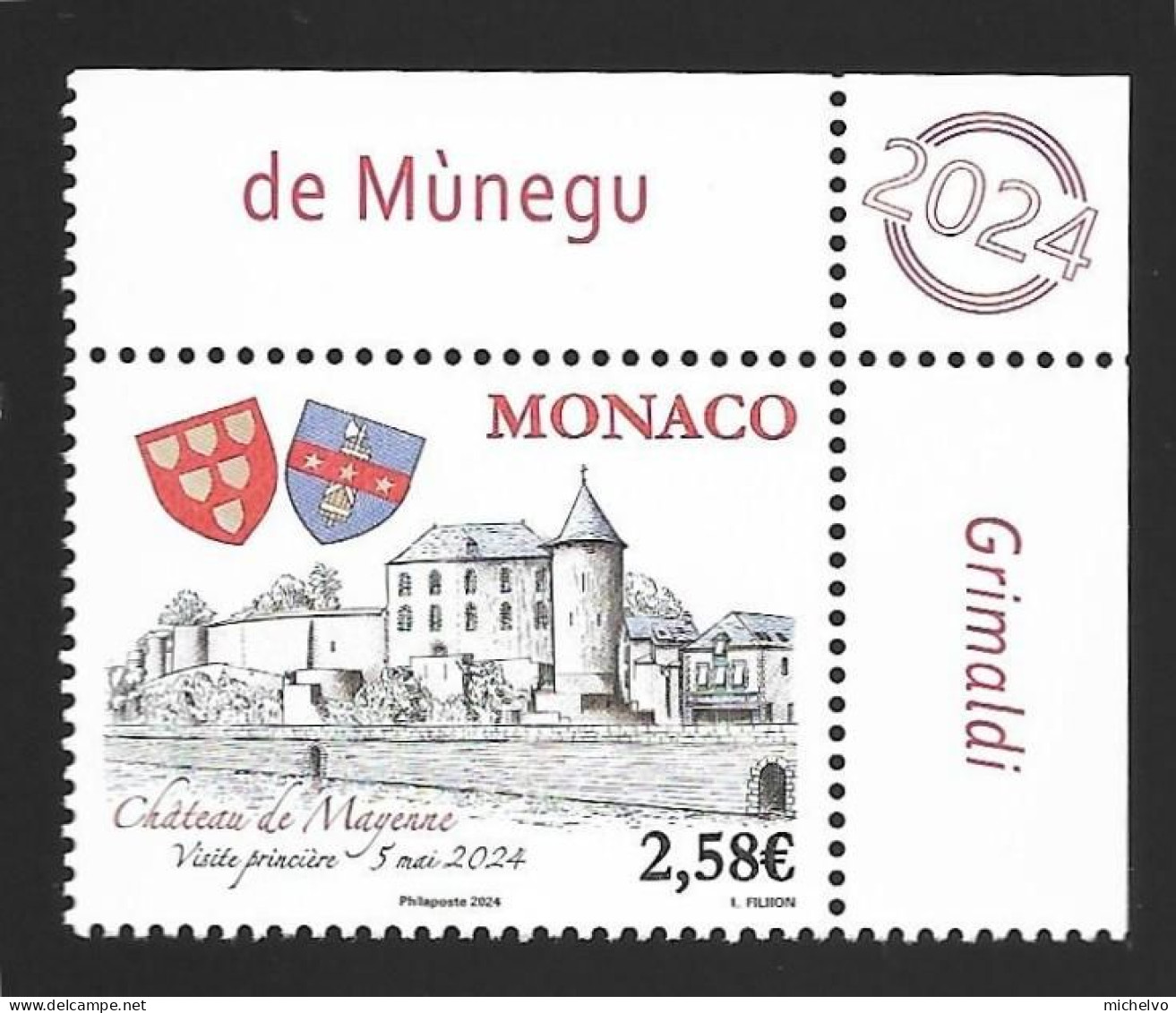Monaco 2024 - Château De Mayenne ** - Nuevos