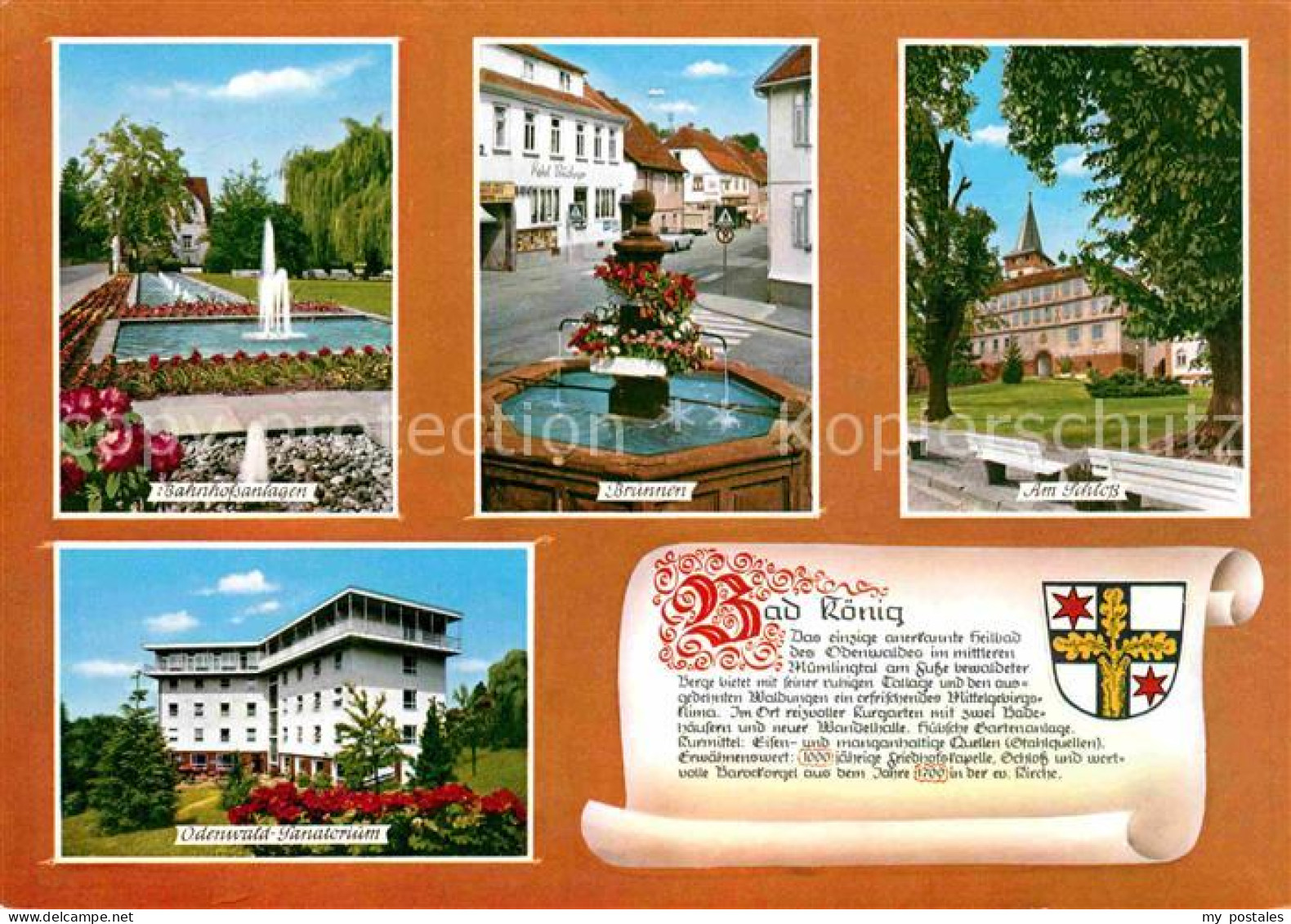72628591 Bad Koenig Odenwald Bahnhofsanlagen Brunnen Schloss Odenwald Sanatorium - Bad Koenig