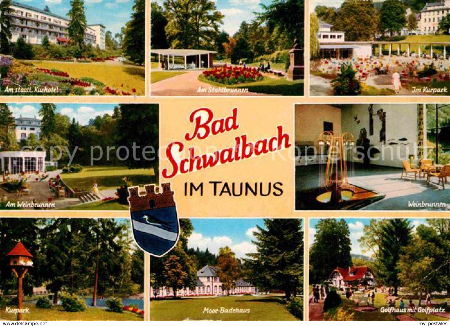 72628585 Bad Schwalbach Kurhotel Stahlbrunnen Kurpark Weinbrunnen Moor Badehaus  - Bad Schwalbach