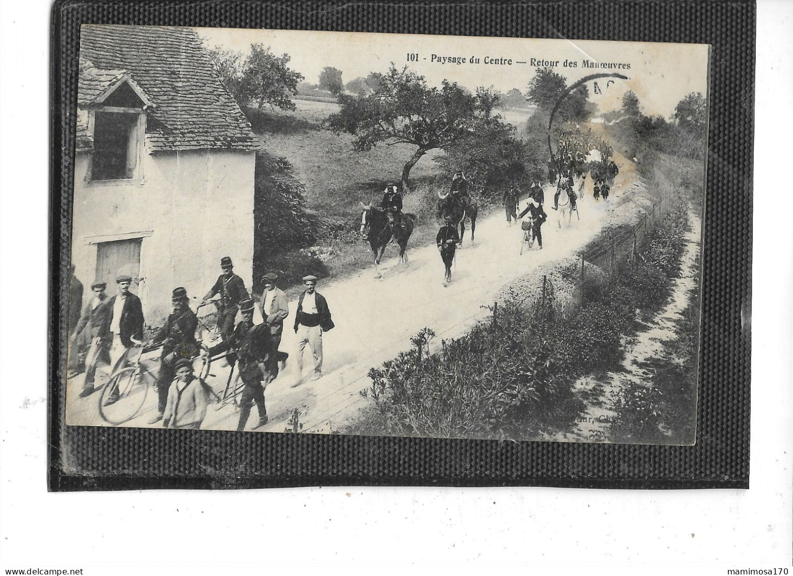 Théme- MILITARIA- Une Vue Animée De MILITAIRES En Retour De Manoeuvre Dans Le CENTRE- Cyclistes- - Manöver