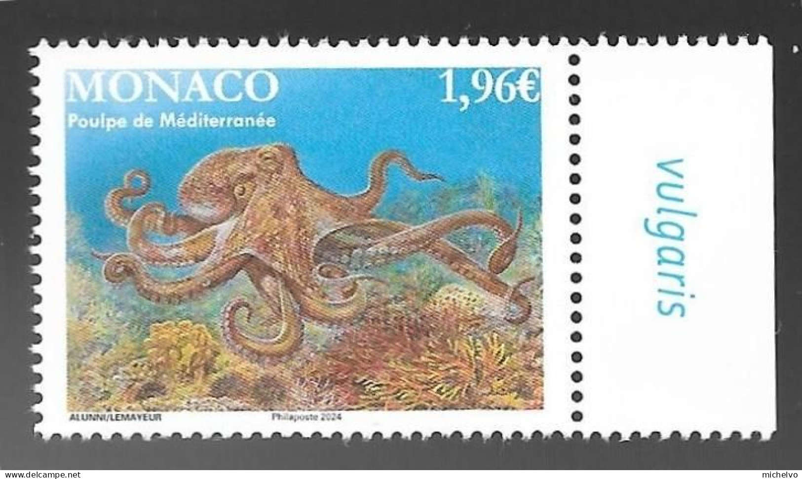 Monaco 2024 - Le Poulpe De Méditérranée ** - Unused Stamps