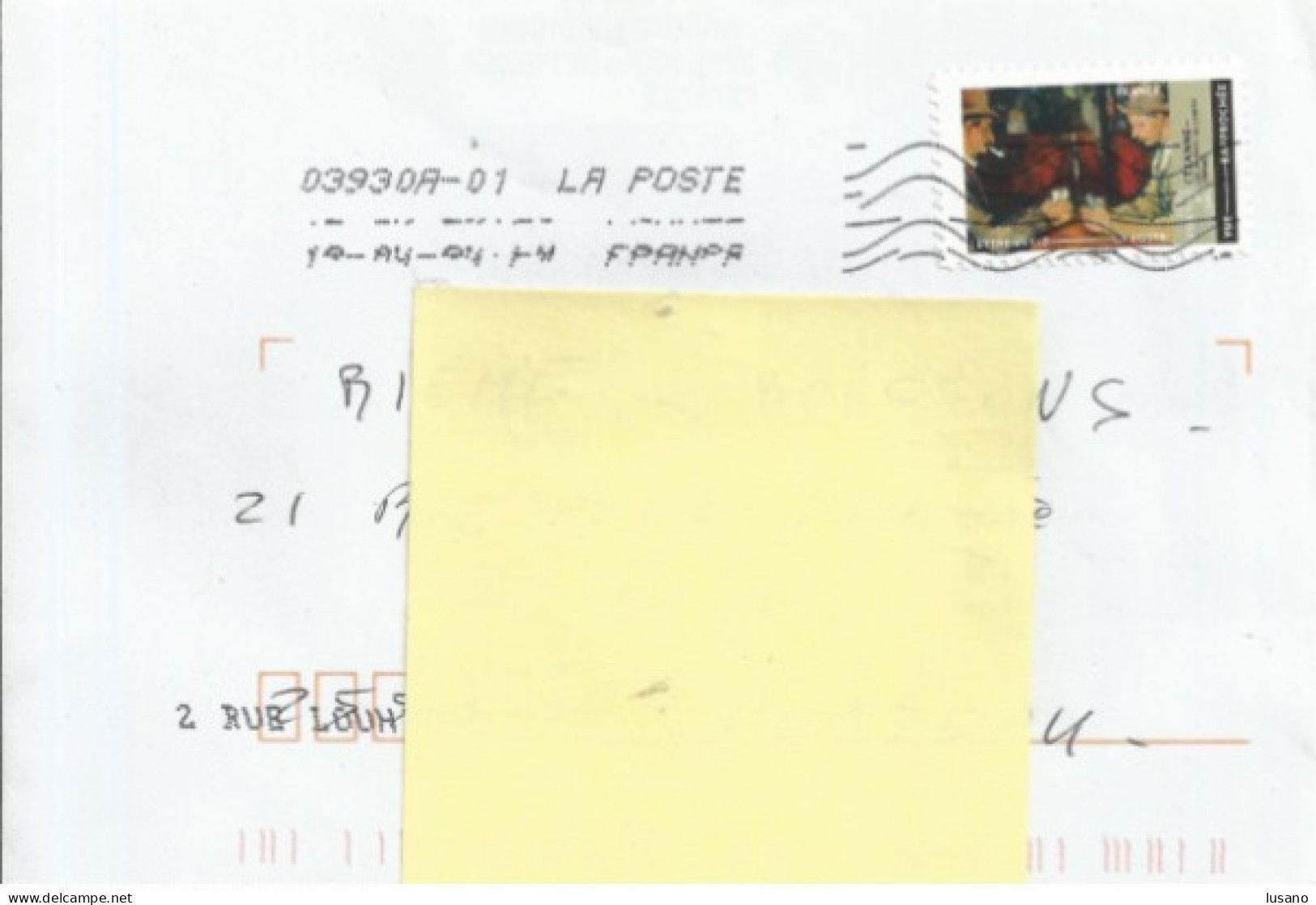 "Cézanne - Les Joueurs De Cartes" Seul Sur Lettre - Briefe U. Dokumente