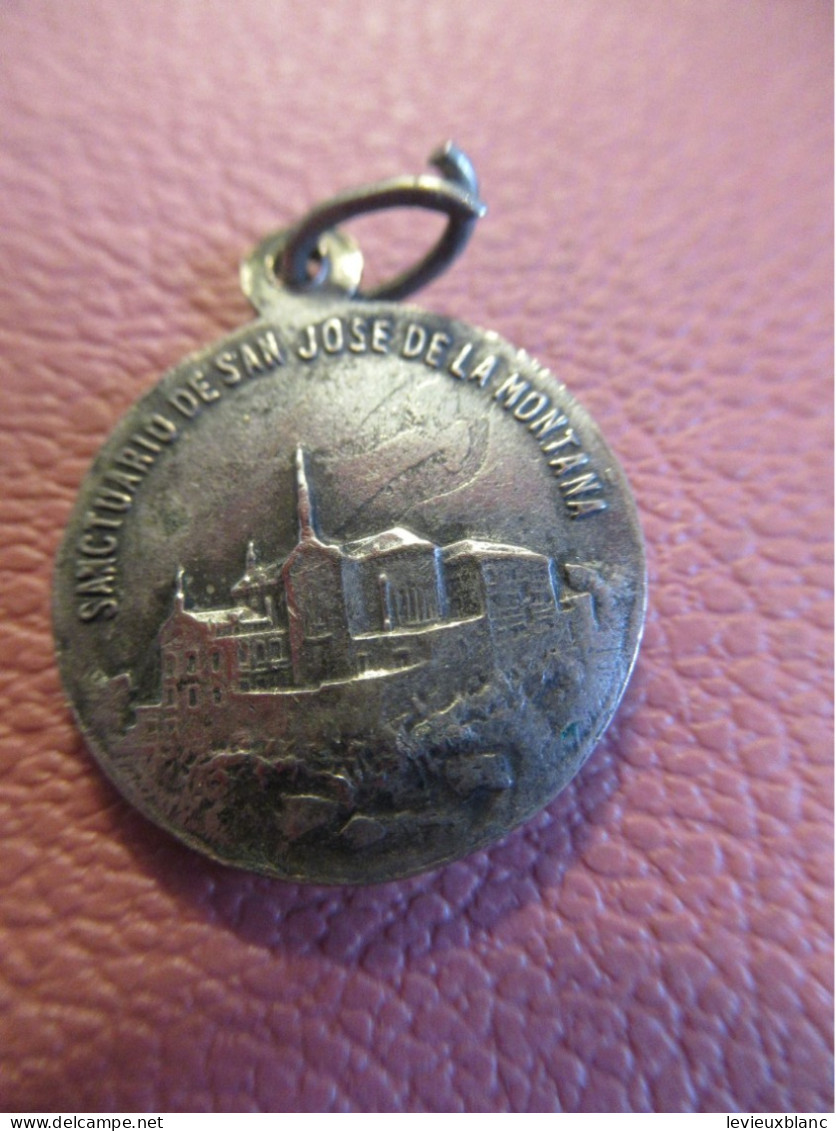 Médaille Religieuse Ancienne/ San Jose De La Montana R.P.N./Sanctuario De La Montana./ Fin- XXème    MDR42 - Godsdienst & Esoterisme