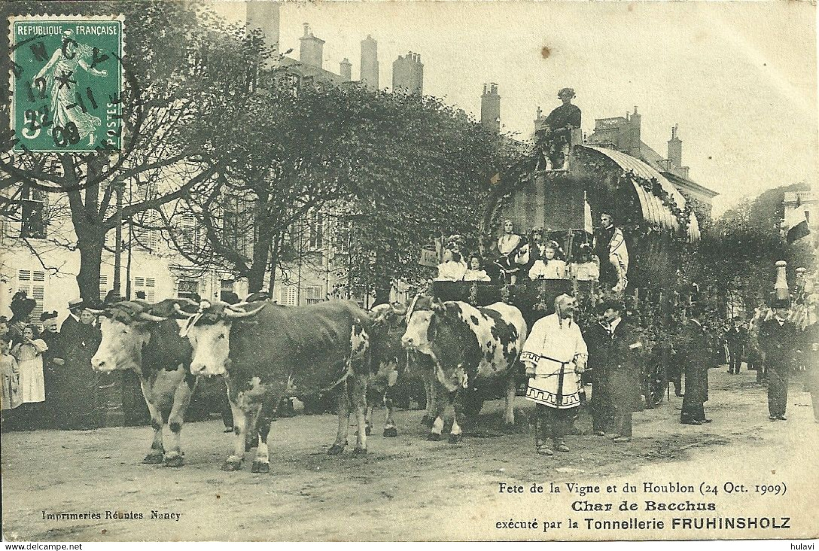 54  NANCY - FETES DE LA VIGNE ET DU HOUBLON - CHAR DE BACCHUS ..... (ref 7856) - Nancy