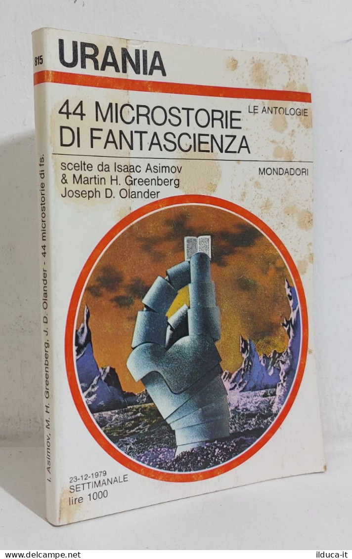 68738 Urania N. 815 1979 - 44 Microstorie Di Fantascienza - Mondadori - Science Fiction Et Fantaisie