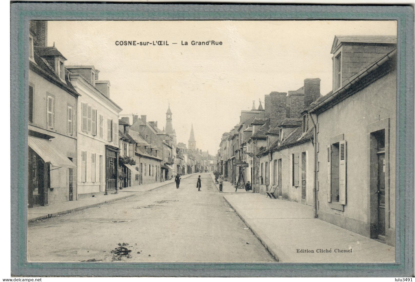 CPA (03) COSNE-sur-l'OEIL - Aspect De La Grand'rue En 1910 - Autres & Non Classés