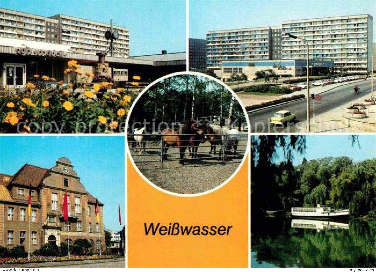 72627796 Weisswasser Wohnkomplex Am Wasserturm Kaufhaus Magnet Tiergarten Rathau - Weisswasser (Oberlausitz)