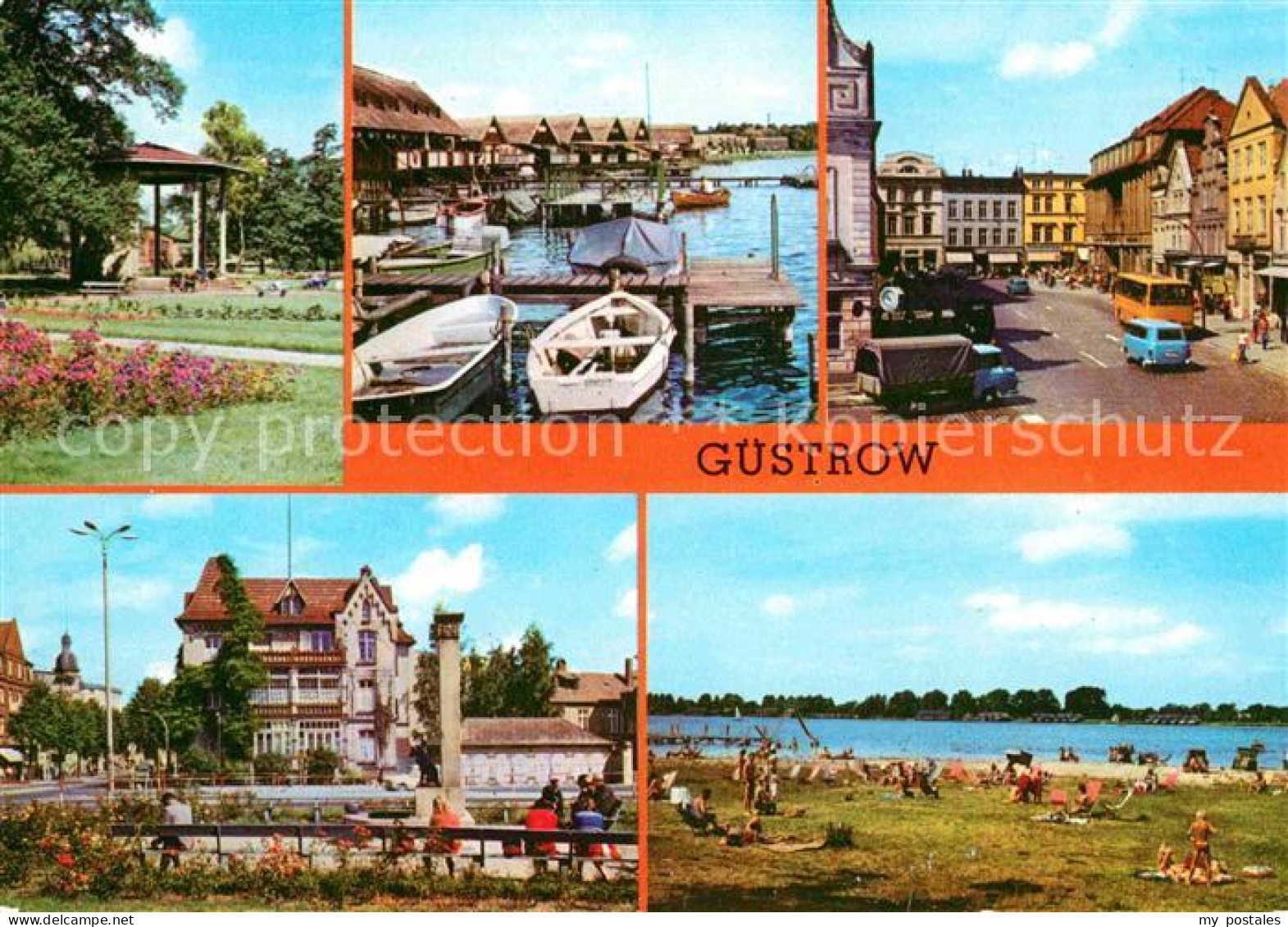 72627762 Guestrow Mecklenburg Vorpommern Rosengarten Bootshaeuser Am Inselsee Ma - Guestrow