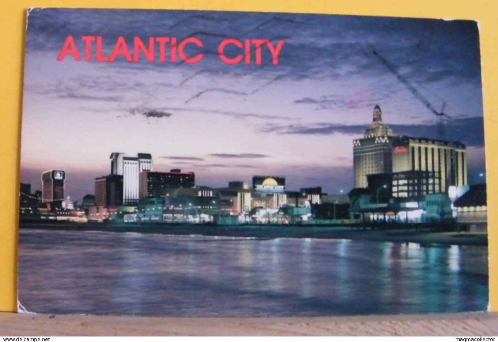 (ATL2) ATLANTIC CITY - SKYKINE OF ATLANTIC CITY SHORTLY AFTER SUNSET - VIAGGIATA - Atlantic City