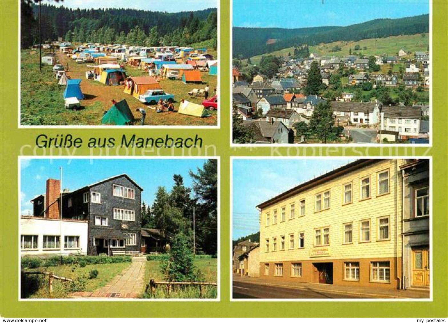 72627740 Manebach Camping Meyersgrund Panorama Betriebsferienheime Schoeffenhaus - Ilmenau