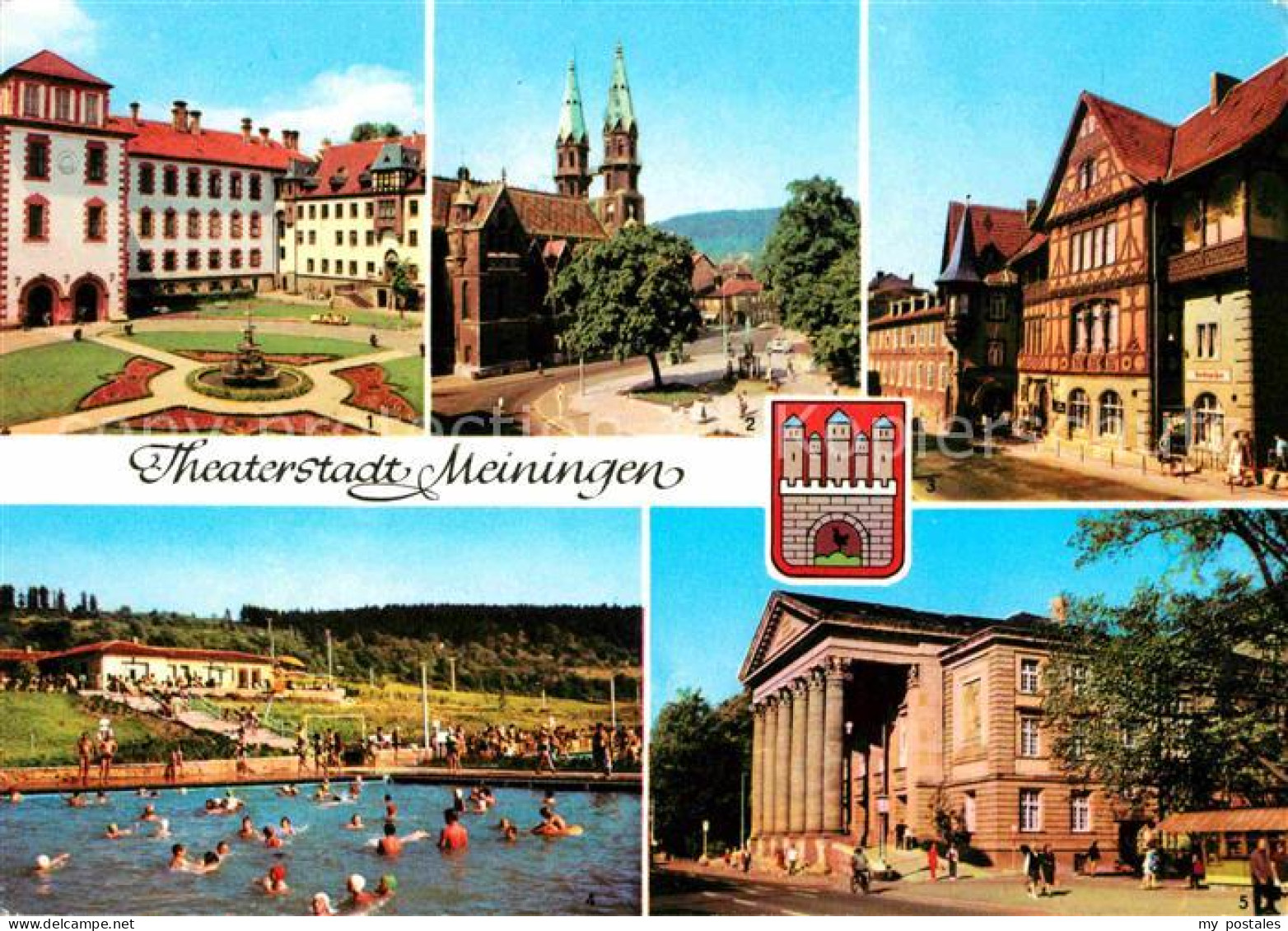 72627736 Meiningen Thueringen Schloss Stadtkirche Henneberger Haus Schwimmbad Th - Meiningen