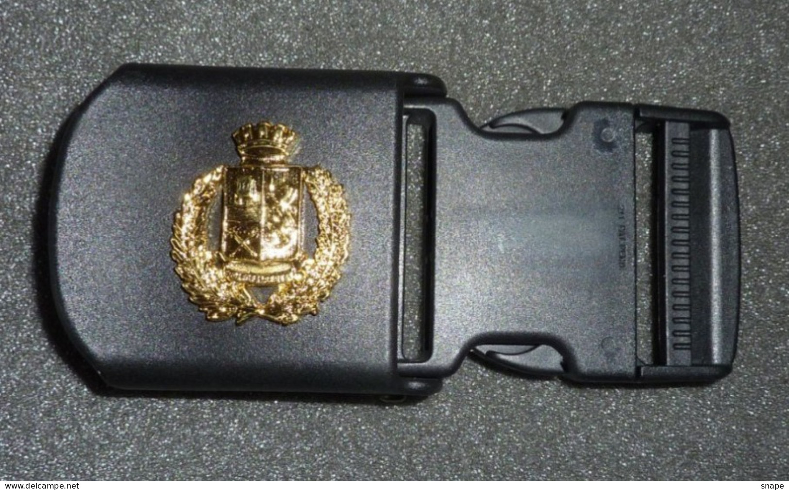 FIBBIA CINTURONE OPERATIVO Polizia - Obsoleta Usata - Italian Police Belt Buckle - Used (286-2) - Police & Gendarmerie