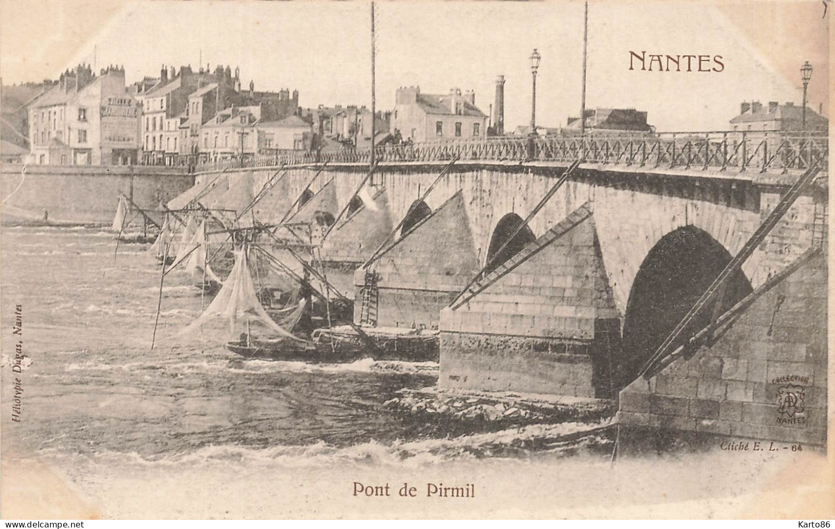 Nantes * Bateaux Pêche à L'alose , Pont De Pirmal - Nantes