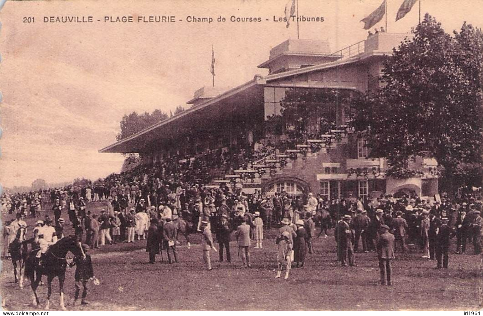 TOP DEAUVILLE PLAGE FLEURIE LE CHAMP DE COURSES LES TRIBUNES - Deauville