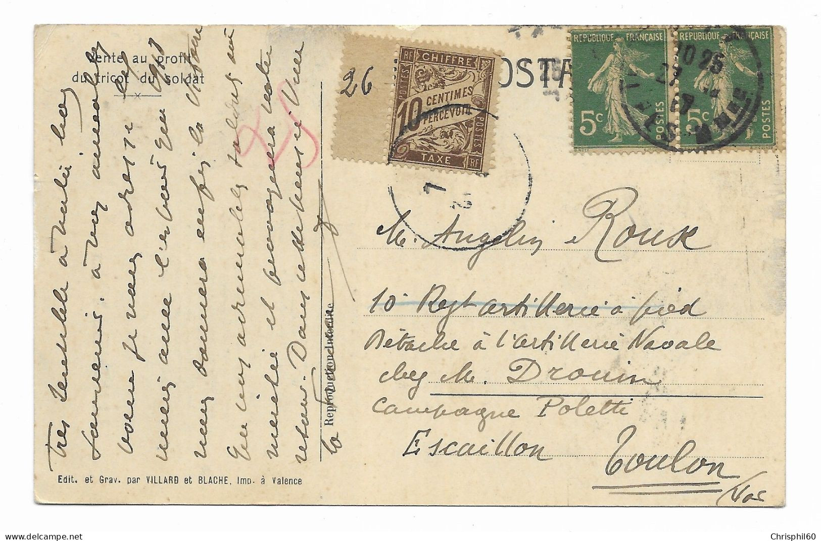 CPA Circulée En 1917 - Fraternité - Poème D' Amélie De Néry - Dessin De Buffin - Vente Au Profit Du Tricot Du Soldat - Patriotiques