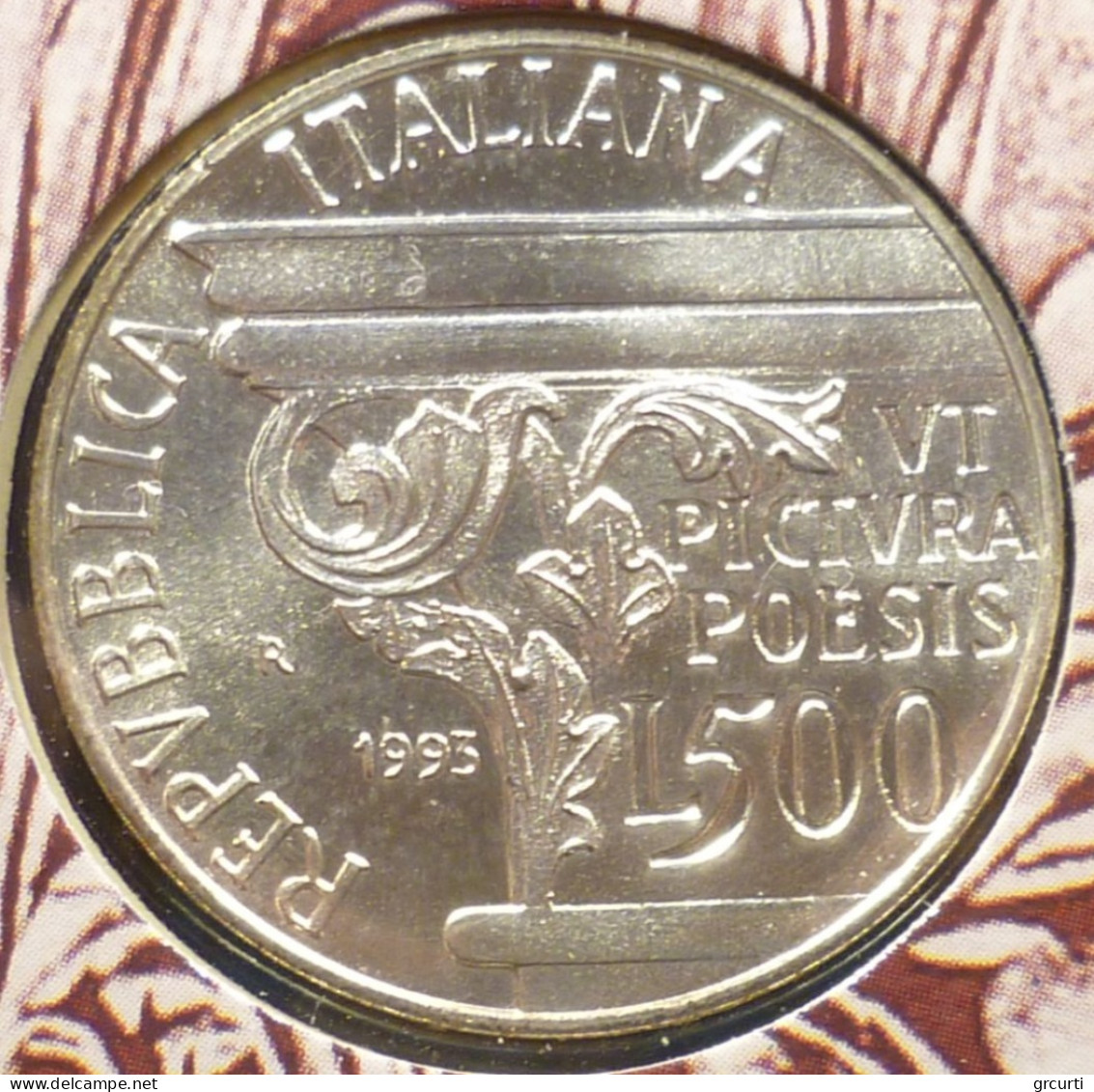 Italia - 500 Lire 1993 - 2000° Morte Di Orazio - Gig# 455 - KM# 156 - 500 Lire