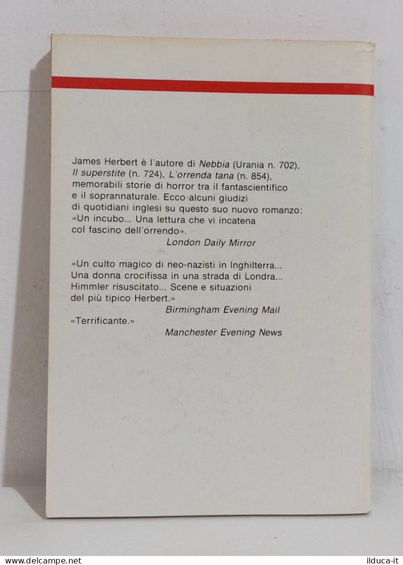 68772 Urania N. 862 1980 - James Herbert - La Reliquia - Mondadori - Science Fiction Et Fantaisie