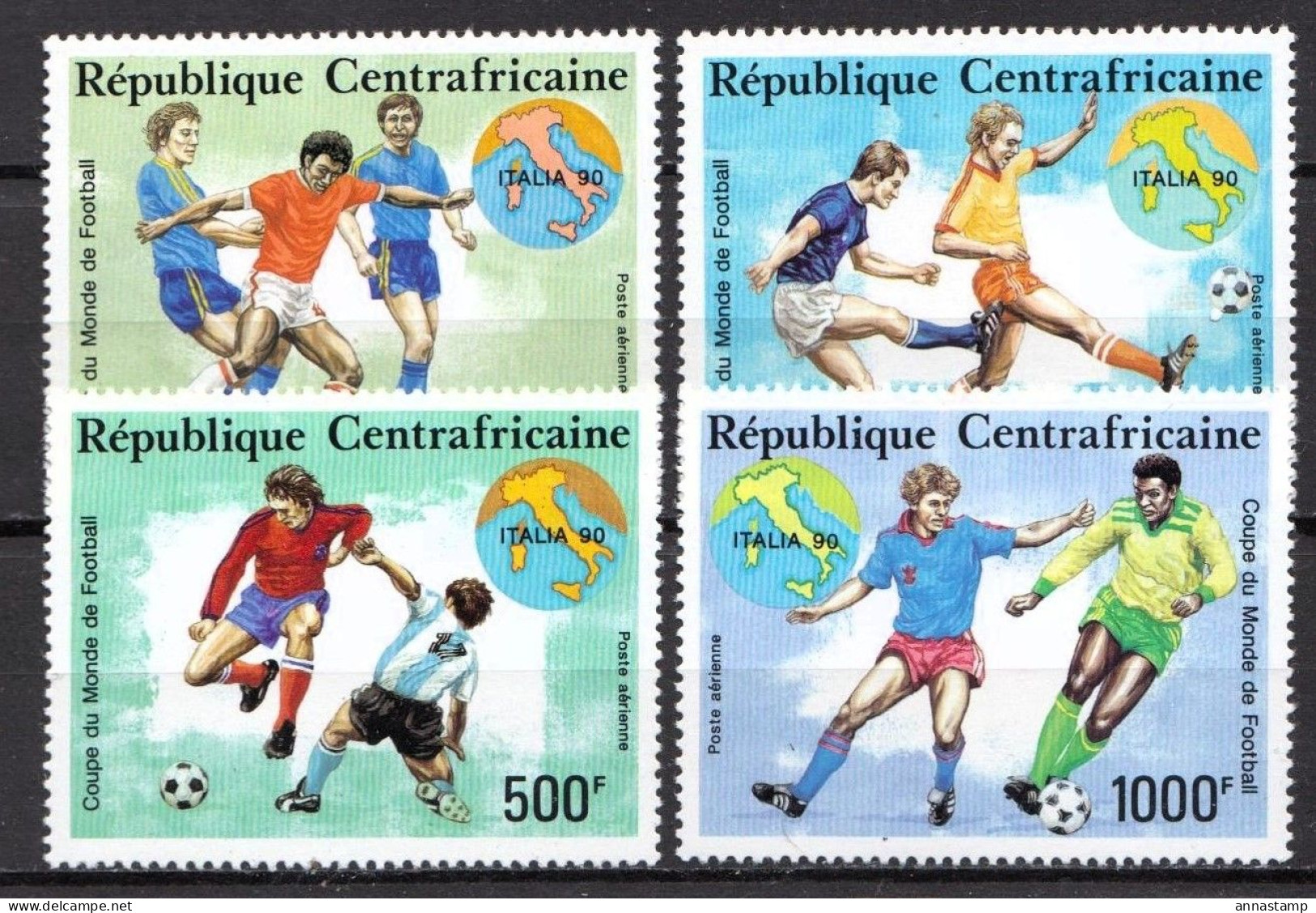 Central Africa MNH Set - 1990 – Italy