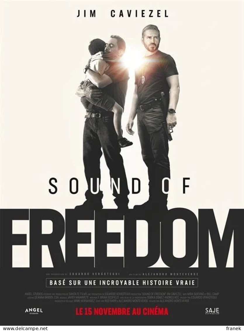 Affiche De Cinéma " SOUND OF FREEDOM "  Format 120X160cm - Affiches & Posters