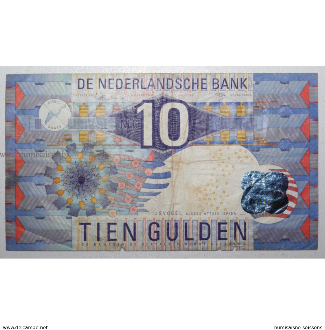 PAYS BAS - PICK 99 - 10 GULDEN - 01/07/1997 - B/TB - Other & Unclassified