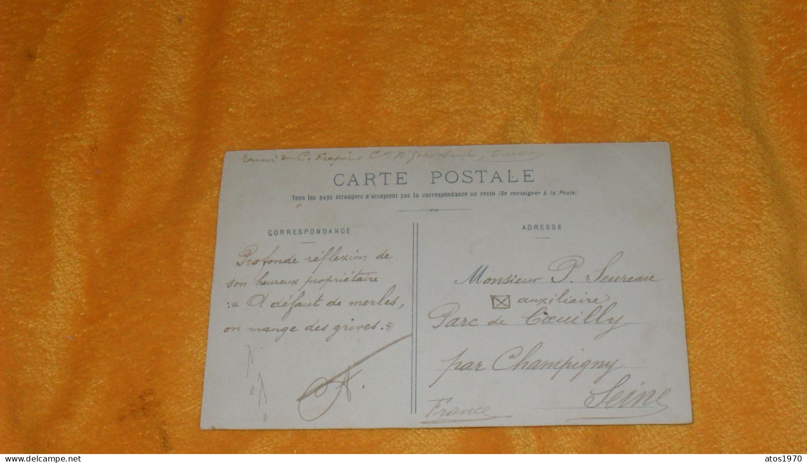 CARTE POSTALE ANCIENNE CIRCULEE DATE ?../ CONGO.- BRAZZAVILLE..CONGOLAISE EN TENUE DE VILLE.. - Brazzaville