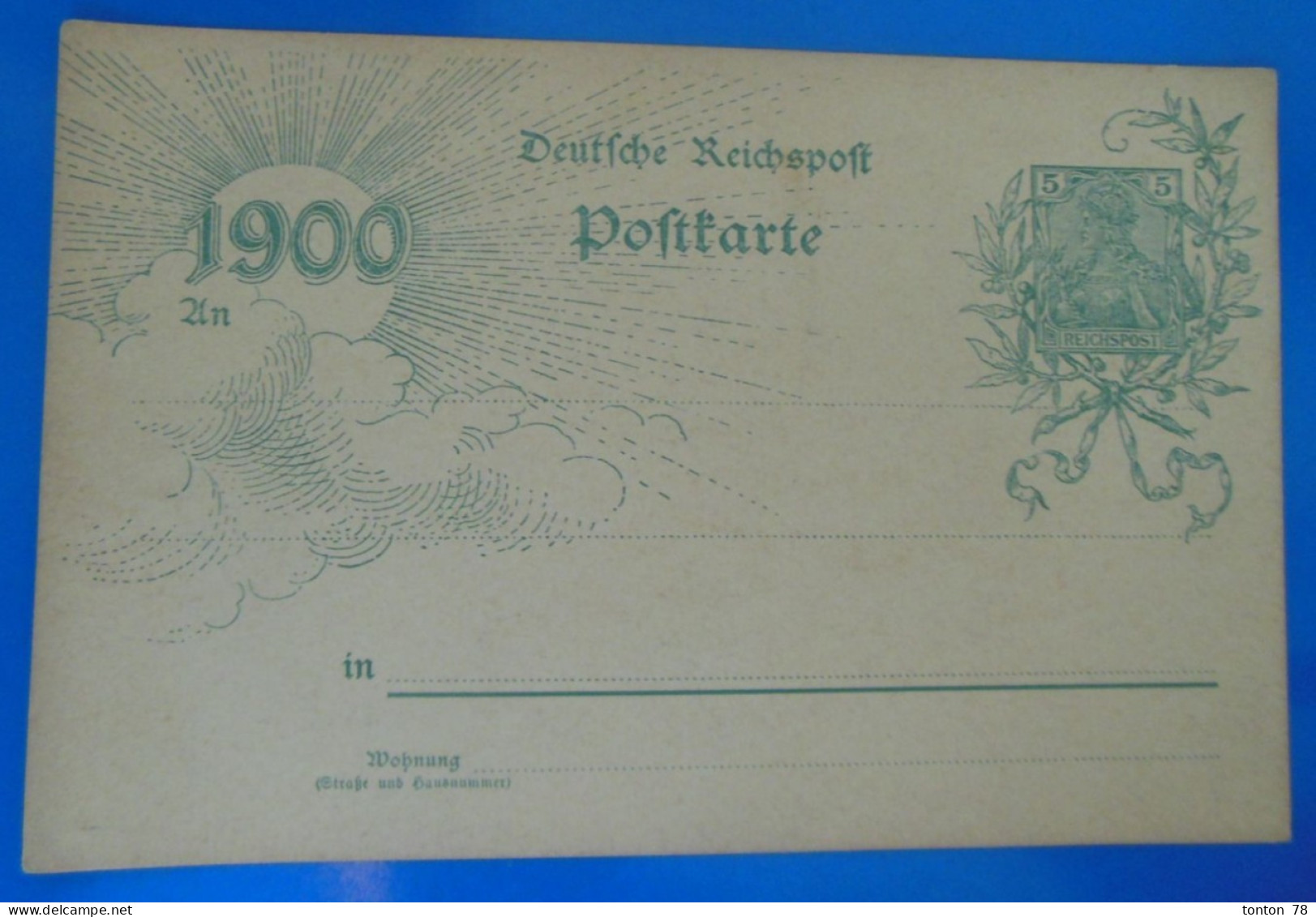 ENTIER POSTAL SUR CARTE  -  1900 - Postkarten