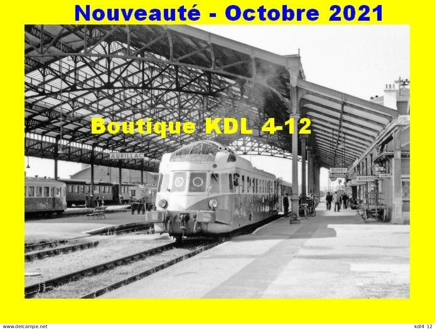 AL 745 - Autorail Renault ADP En Gare - AURILLAC - Cantal - SNCF - Trains